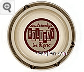 newt crumley's Holiday in Reno Glass Ashtray