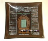 A Million Good Wishes For 1972, Binion's Horseshoe Club, Downtown Las Vegas Glass Ashtray
