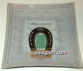 A Million Good Wishes For 1977, Binion's Horseshoe Club, Downtown Las Vegas Glass Ashtray