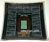 A Million Good Wishes For 1978, Binion's Horseshoe Club, Downtown Las Vegas Glass Ashtray