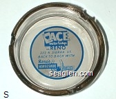 Ace Motor Lodge in Reno, 222 N. Sierra St. Back to Back With Reno's Horseshoe Club Glass Ashtray