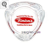 Downtown Las Vegas Since 1951, Binion's, Gambling Hall & Hotel Glass Ashtray