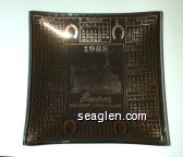 1968, Binion's Horseshoe Hotel - Casino Downtown Las Vegas, Nevada Glass Ashtray