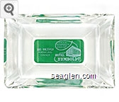Gus Knezevich, Managing Owner, If he is in Winnemucca you'll find him at the Hotel Humboldt, Winnemucca, Nevada Glass Ashtray