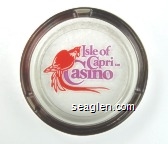 Isle of Capri Casino Glass Ashtray