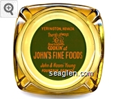 Yerington, Nevada, There's always Something Cookin' at John's Fine Foods, John & Naomi Young, Fountain Service Glass Ashtray