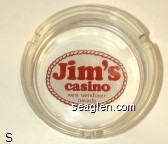 Jim's casino, west wendover nevada Glass Ashtray