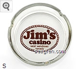 Jim's casino, west wendover nevada Glass Ashtray