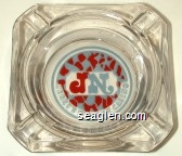 JN Jerry's Nugget Casino Glass Ashtray