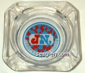 JN Jerry's Nugget Casino Glass Ashtray