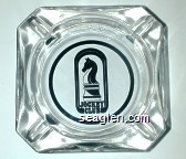 Jockey Club Glass Ashtray