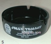 Jolly Trolley Casino, 2440 Las Vegas Blvd. So. (Across from Sahara Hotel), 385-3168 Glass Ashtray