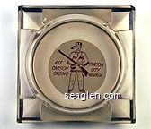 Kit Carson Casino, Carson City, Nevada Glass Ashtray