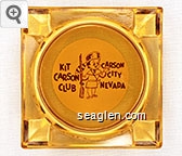 Kit Carson Club, Carson City, Nevada Glass Ashtray