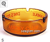 Lucky Club, Yerington, Nevada, Keg 'n Kandle Lounge, Dini's Pizzeria Glass Ashtray
