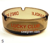 Lucky Club, Yerington, Nevada, Keg 'n Kandle Lounge, Dini's Pizzeria Glass Ashtray