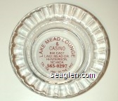 Lake Mead Lounge & Casino, 846 East Lake Mead Dr., Henderson, Nevada 565-0297, ''On the Way to the Lake'' Glass Ashtray