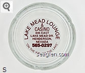 Lake Mead Lounge & Casino, 846 East Lake Mead Dr., Henderson, Nevada 565-0297, ''On the Way to the Lake'' Glass Ashtray