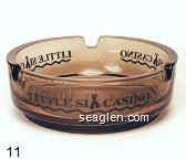 Little Six Casino Glass Ashtray