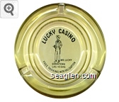 Lucky Casino, Mr. Lucky, Downtown Las Vegas, Free Parking with Validation Glass Ashtray
