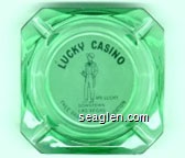Lucky Casino, Mr. Lucky, Downtown Las Vegas, Free Parking with Validation Glass Ashtray