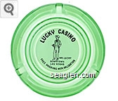 Lucky Casino, Mr. Lucky, Downtown Las Vegas, Free Parking with Validation Glass Ashtray