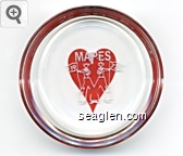 Mapes, 1977 Glass Ashtray