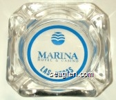 Marina, Hotel & Casino, Las Vegas Glass Ashtray
