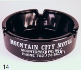 Mountain City Motel, Mountain City, Nev., 702-778-6617 Glass Ashtray