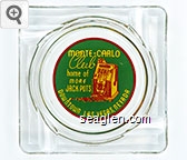Monte Carlo Club, home of more Jackpots, Downtown Las Vegas, Nevada Glass Ashtray
