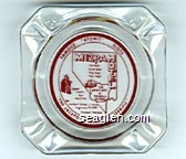 Famous ''Atomic Slot'', Mizpahotel, Eat Well, Drink Well, Play Well, Rest Well, the Bright Spot of Tonopah, Nevada, Famous Atomic Slot Machines, the Jackpot Fallout is Terrific, Highways 95 & 8A, Tonopah, Nevada, ''The Jackpot Fallout is Terrific'' Glass Ashtray
