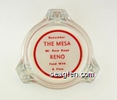 Remember The Mesa, Mt. Rose Road, Reno, Food With a View Glass Ashtray