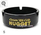 Carson City Nugget, Nevada's Fun Capital, Strike it Rich Glass Ashtray