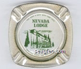 You Have a Date With Lady Luck, Nevada Lodge, Beautiful North End Lake Tahoe Glass Ashtray