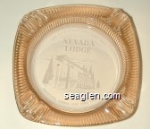 You Have a Date With Lady Luck, Nevada Lodge, Beautiful North End Lake Tahoe Glass Ashtray