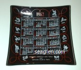 1962 Nevada Lodge at Lake Tahoe and Nevada Club in Reno Glass Ashtray