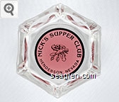 Nick's Supper Club, Henderson Nevada Glass Ashtray