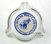 Nevada Turf Club, Reno's Exclusive Horse Book Glass Ashtray