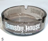 Ormsby House, Carson City, Nevada Glass Ashtray