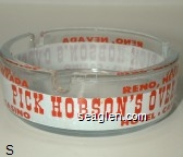 Reno, Nevada, Pick Hobson's Overland, Hotel - Casino Glass Ashtray