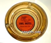 Owl Motel, Phone 635-5151, Battle Mountain, Nevada 89820 Glass Ashtray