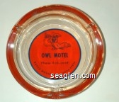 Owl Motel, Phone 635-2659, Battle Mountain, Nevada 89820 Glass Ashtray