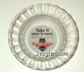 Take it nice 'n easy, 1-800-634-3101/(702)367-2411, Palace Station, Hotel - Casino Glass Ashtray