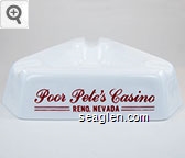Poor Pete's Casino, Reno Nevada Glass Ashtray