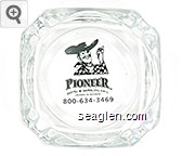 Pioneer Hotel & Gambling Hall, Laughlin Nevada, 800-634-3469 Glass Ashtray