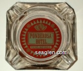 Ponderosa Hotel, Reno, Nevada Glass Ashtray
