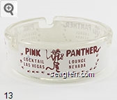 Pink Panther, Cocktail Lounge, Las Vegas, Nevada Glass Ashtray
