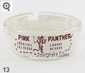 Pink Panther, Cocktail Lounge, Las Vegas, Nevada Glass Ashtray