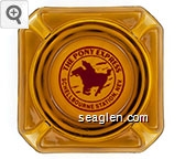 The Pony Express, Schellbourne Station, Nev Glass Ashtray