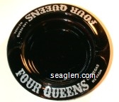 Four Queens, Las Vegas Nevada Glass Ashtray